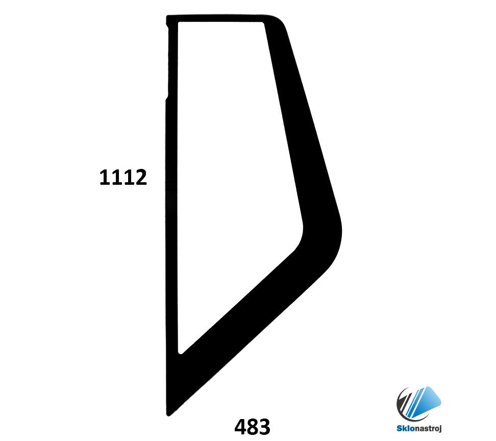 JCB 131X 140X 150X 210X 220X bočné ľavé sklo 