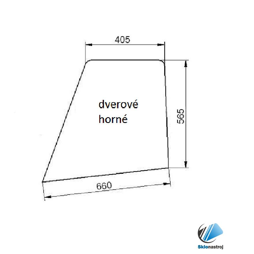 Case CS 68 75 dverové horné  sklo