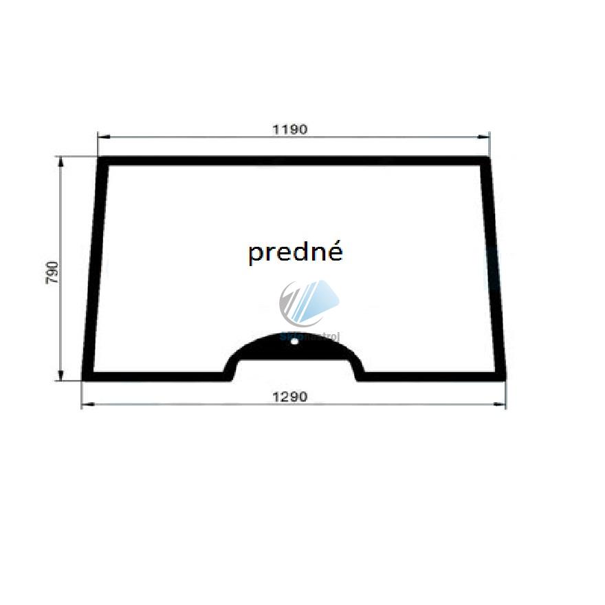 Claas Celtis predné sklo