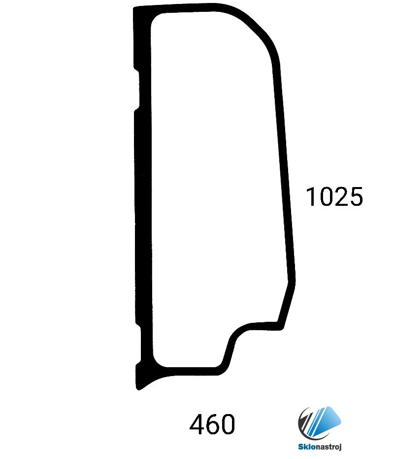 CAT 301.6 301.8 301.6CR 301.8CR 302CR bočné ľavé sklo