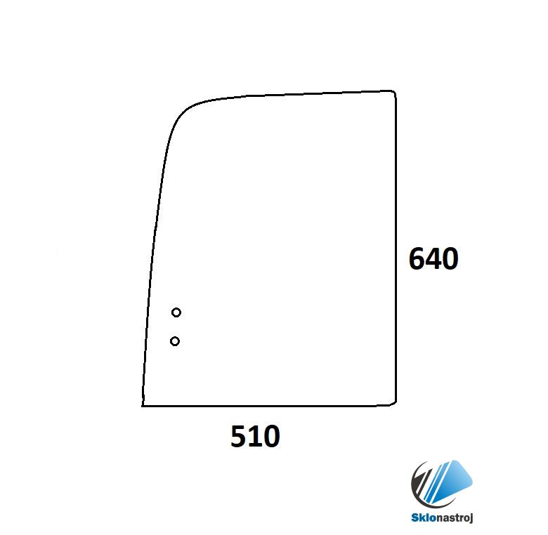 CAT 301.6 301.8 301.6CR 301.8CR 302CR bočné pravé zadné sklo