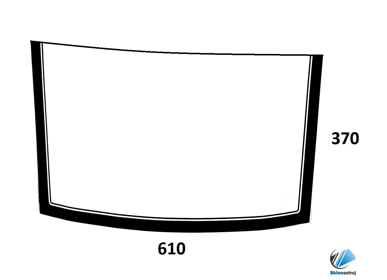 JCB Fastrac 3155 3170 3185 3190 3200 3200 3200-65 3220 predné dolné ľavé sklo