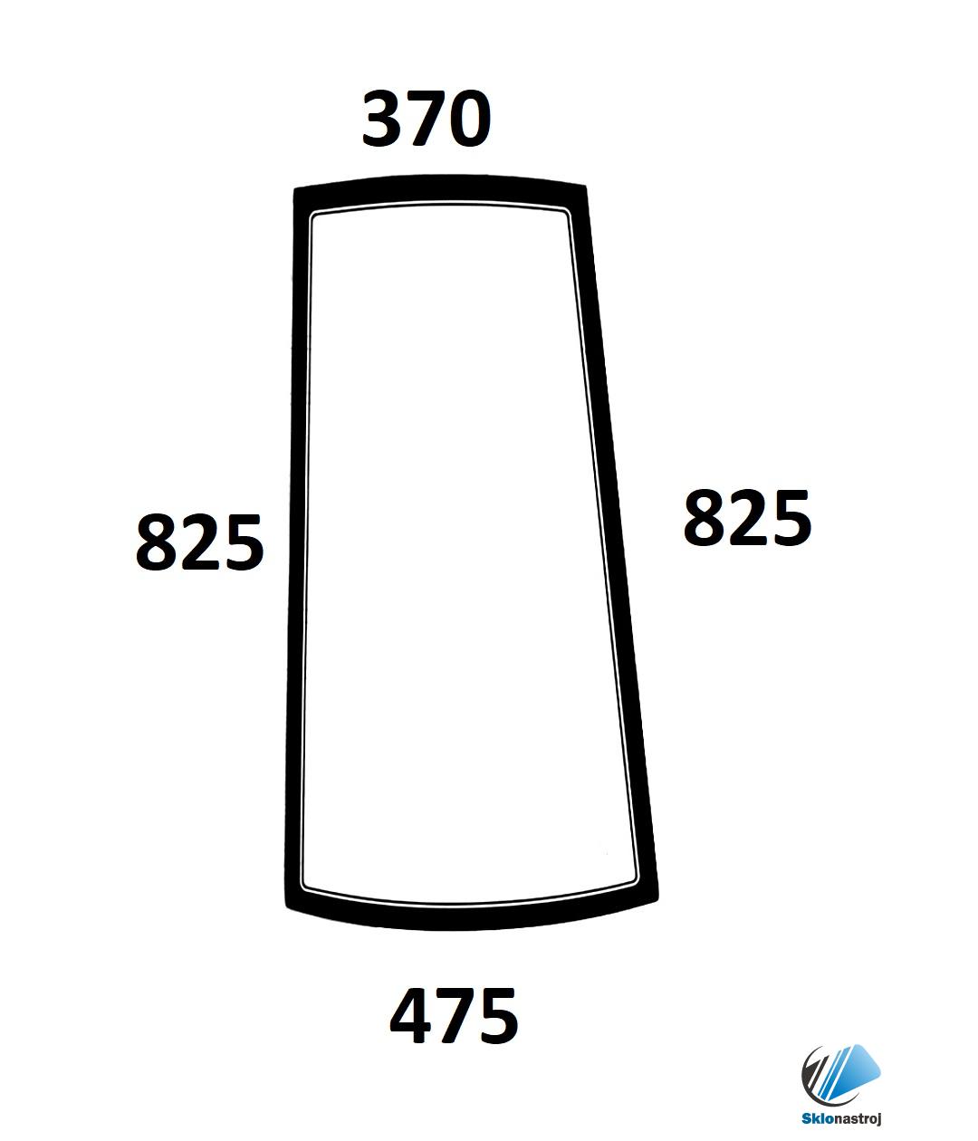 JCB Fastrac 3155 3170 3185 3190 3200 3200 3200-65 3220 zadné bočné pravé sklo