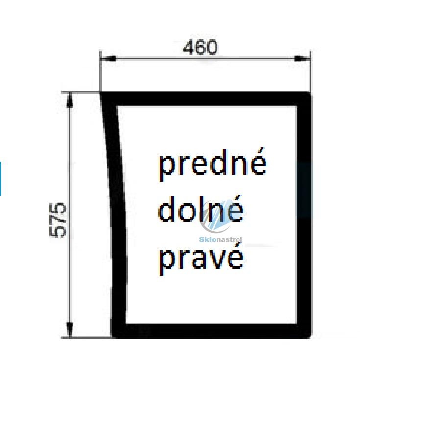 Class Ares predné dolné pravé sklo 