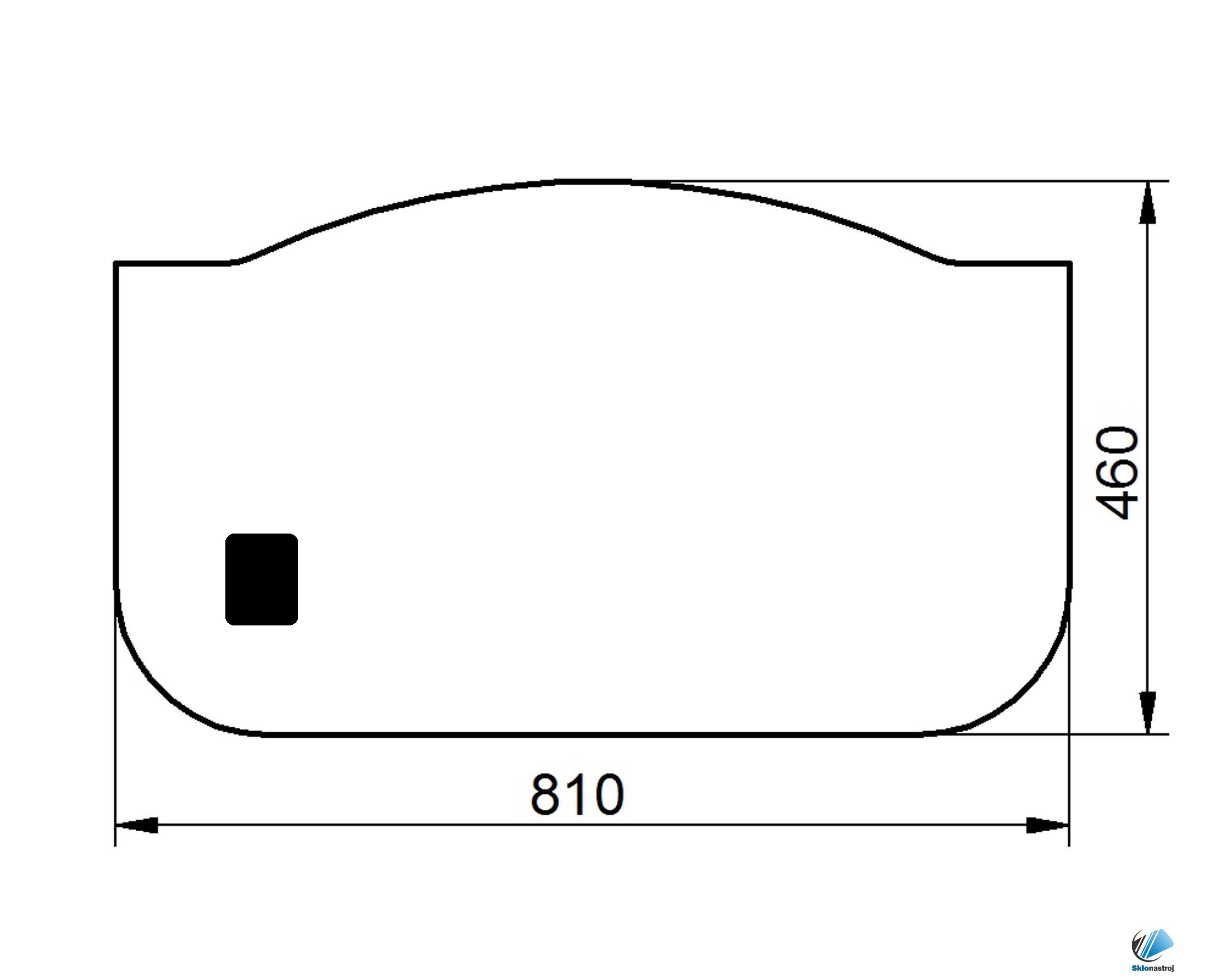 Cat M313D M318D M322D M325D predné dolné sklo