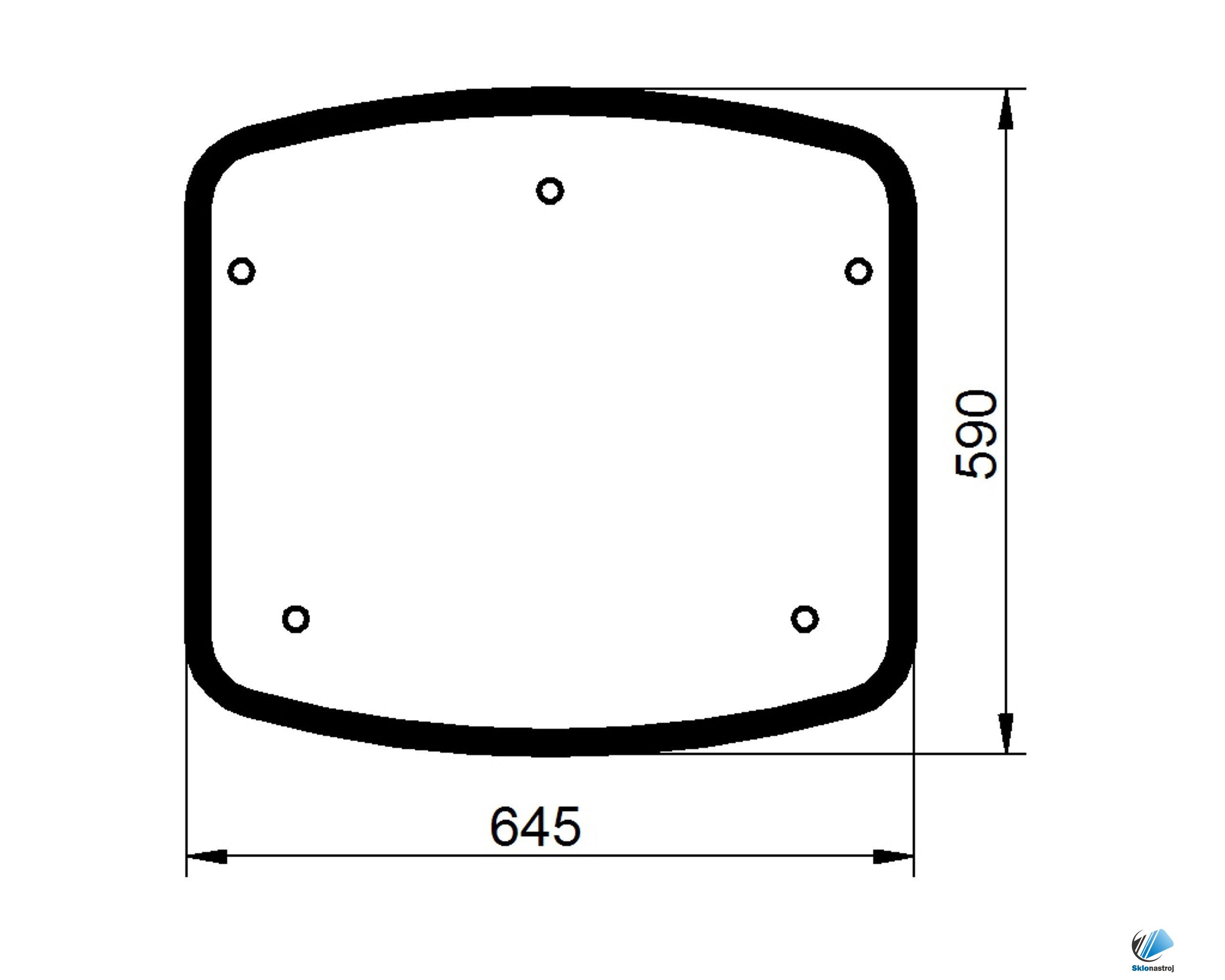 Deutz-Fahr Agroplus 60 67 70 77 80 85 87 95 100 strešné sklo 