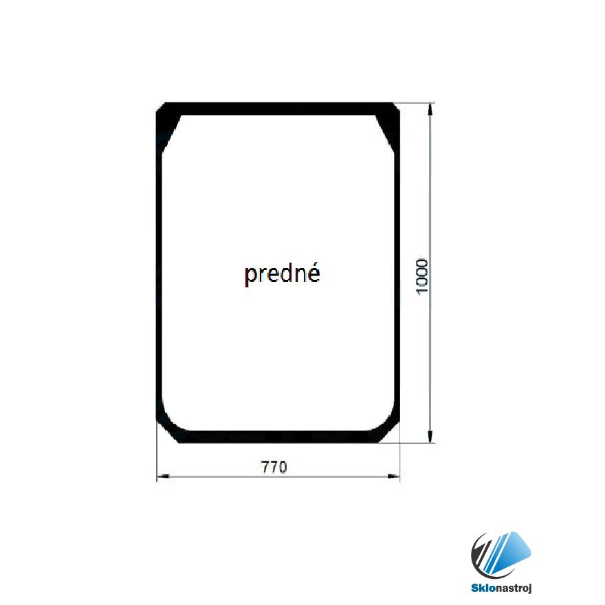 Cat TH220B - TH580B predné sklo číre