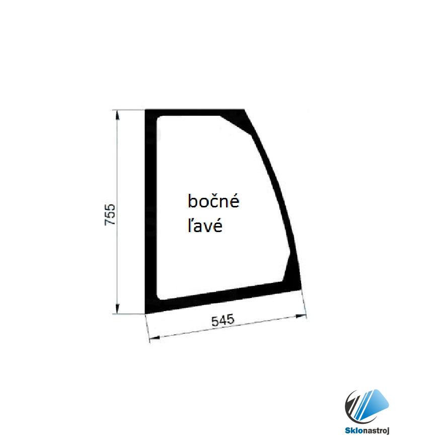 Cat TH220B - TH580B bočné ľavé sklo číre