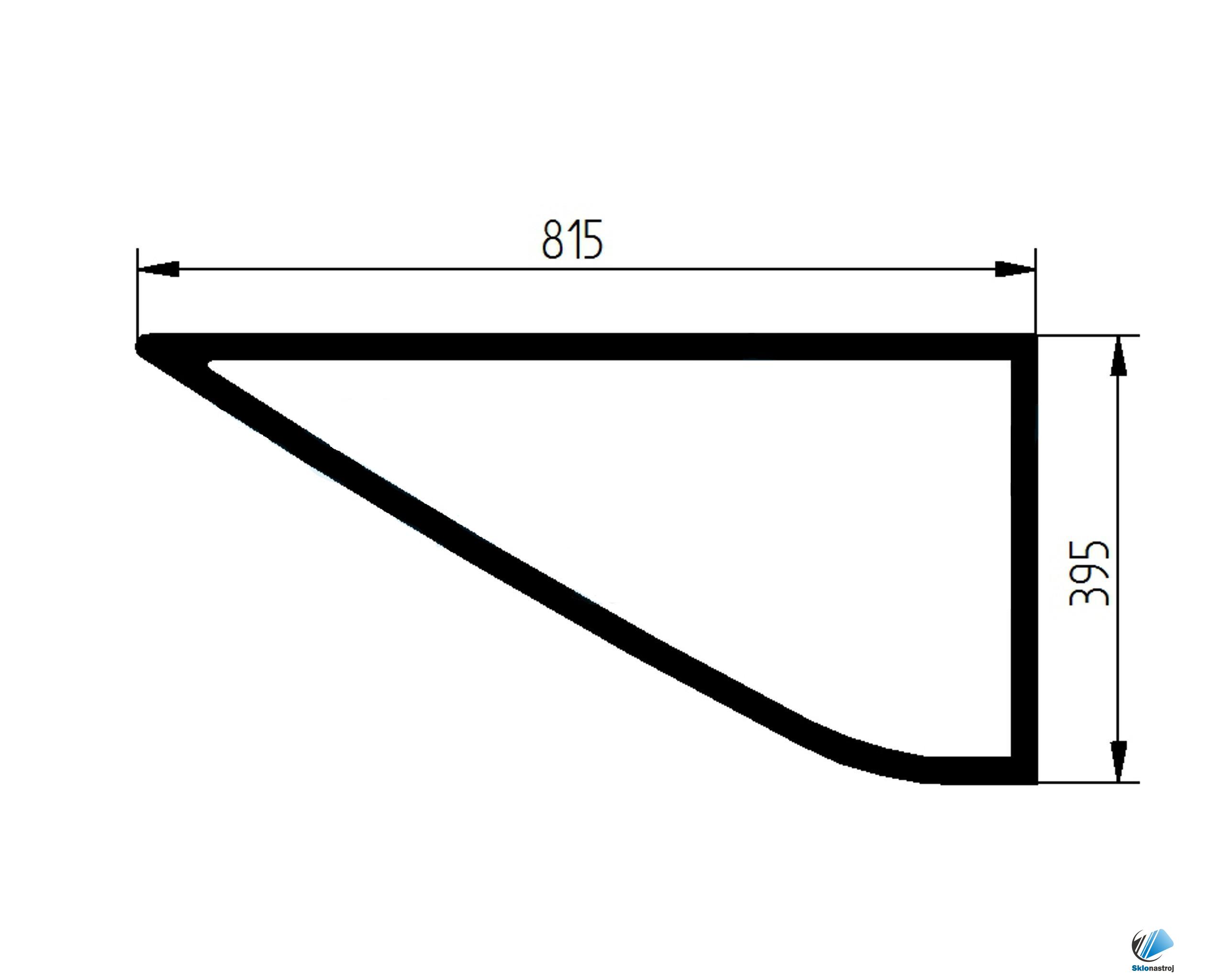 CAT 301.6C 301.8C 302.5C bočné pravé dolné sklo číre