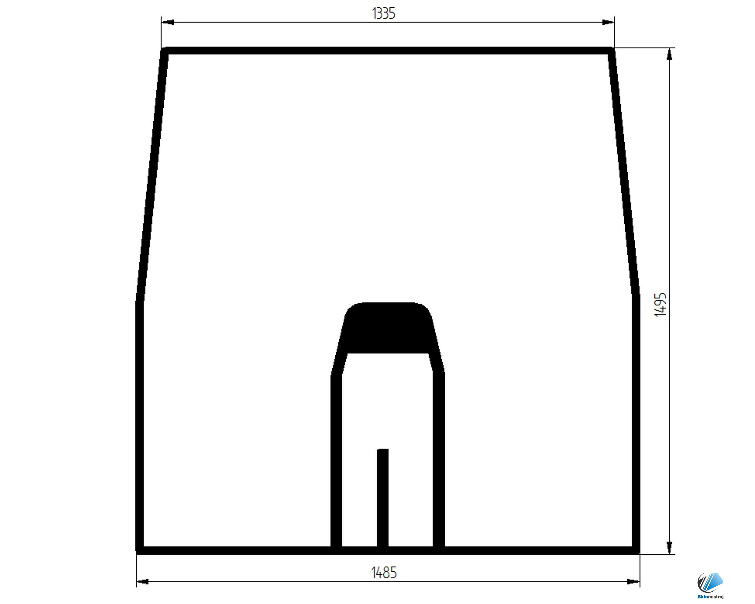 John Deere 8120 8220 8320 8420 8520 predné sklo 