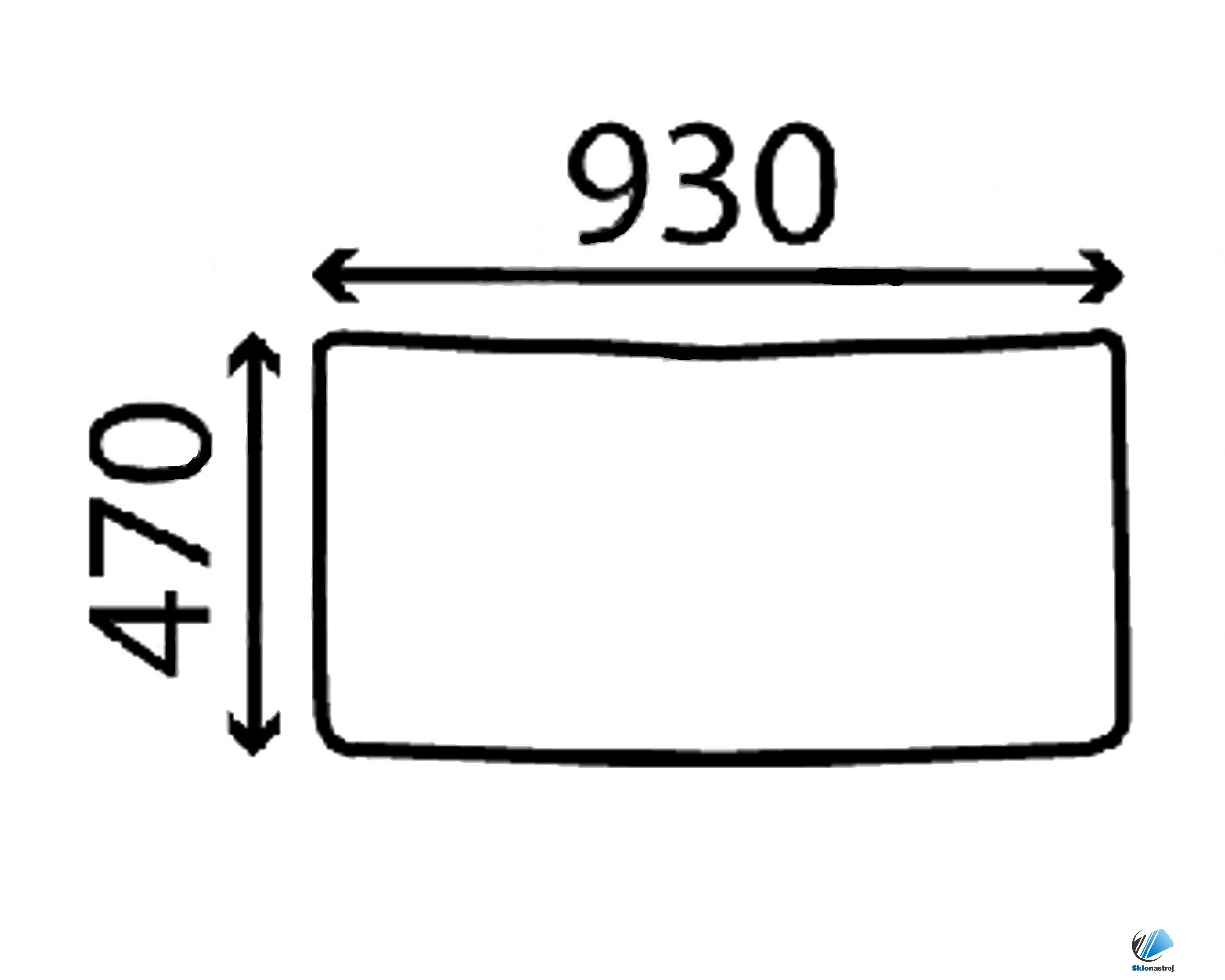 Case 580 590 K/LE/SLE/SUPER LE/LXT zadné dolné sklo 