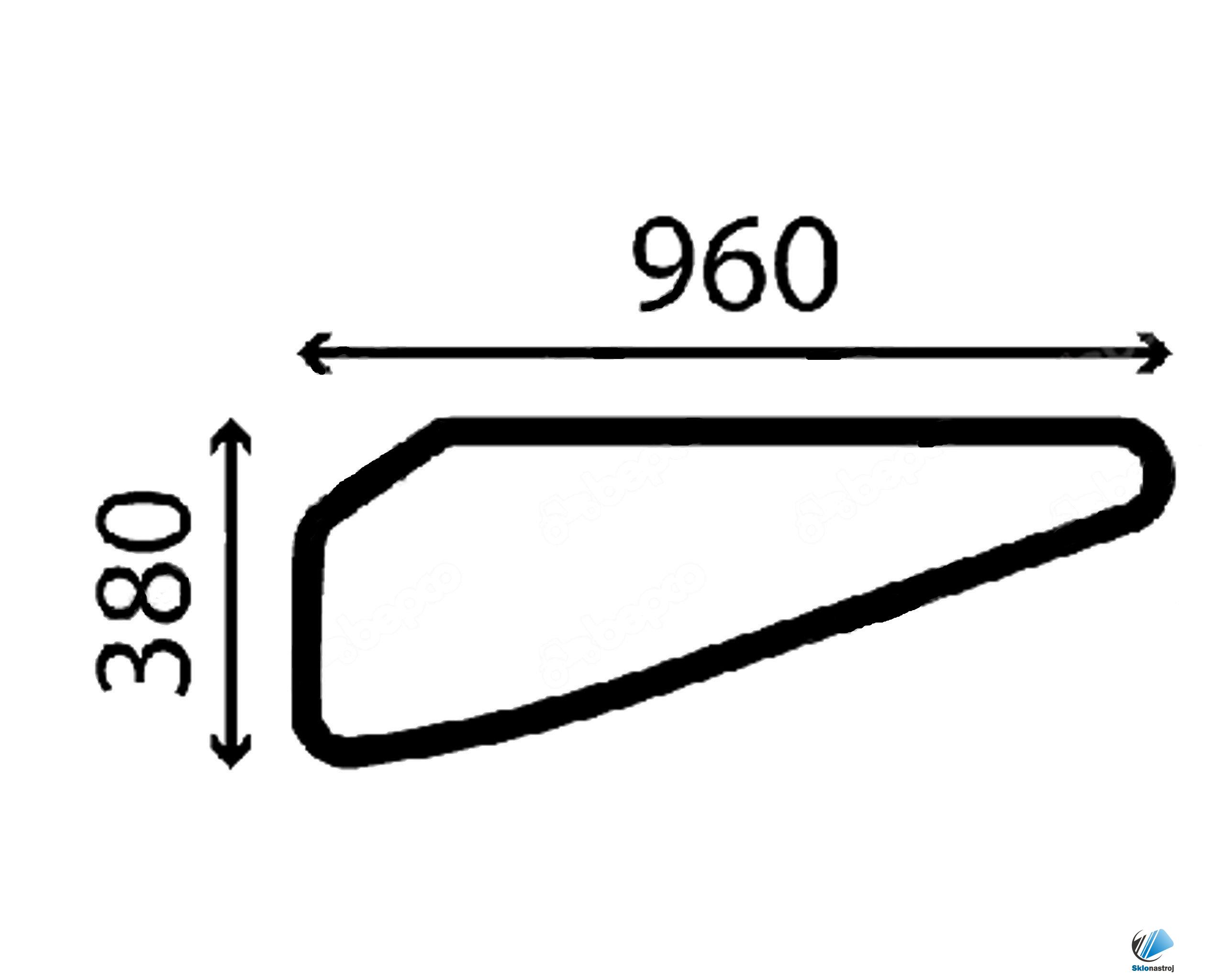 Cat 312B 315BL 317B 318B 320B 322B dverové dolné sklo 