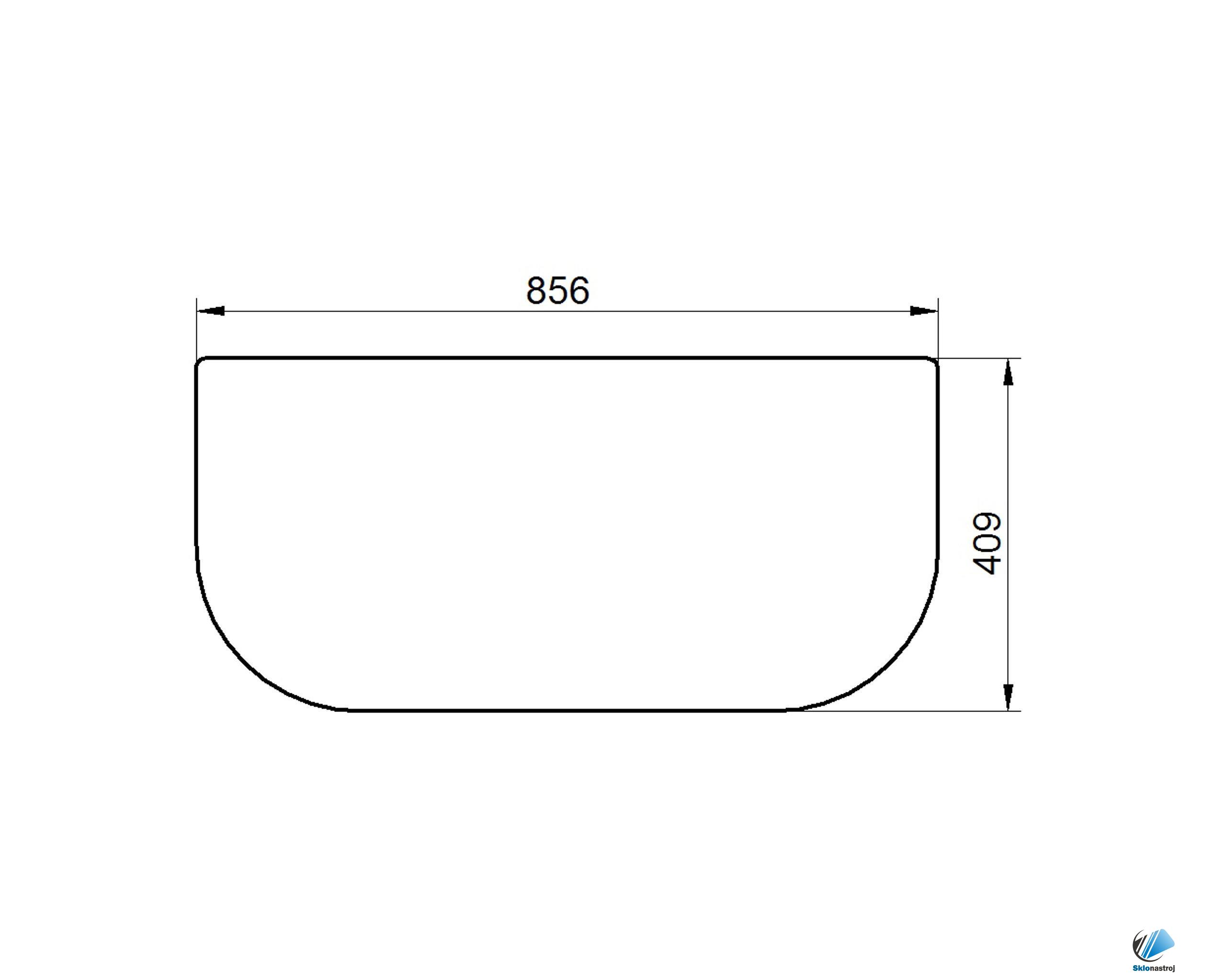 Volvo EC140B EC180B EC210B EC240B EC290B EC360B EC460B EC700B predné dolné sklo 