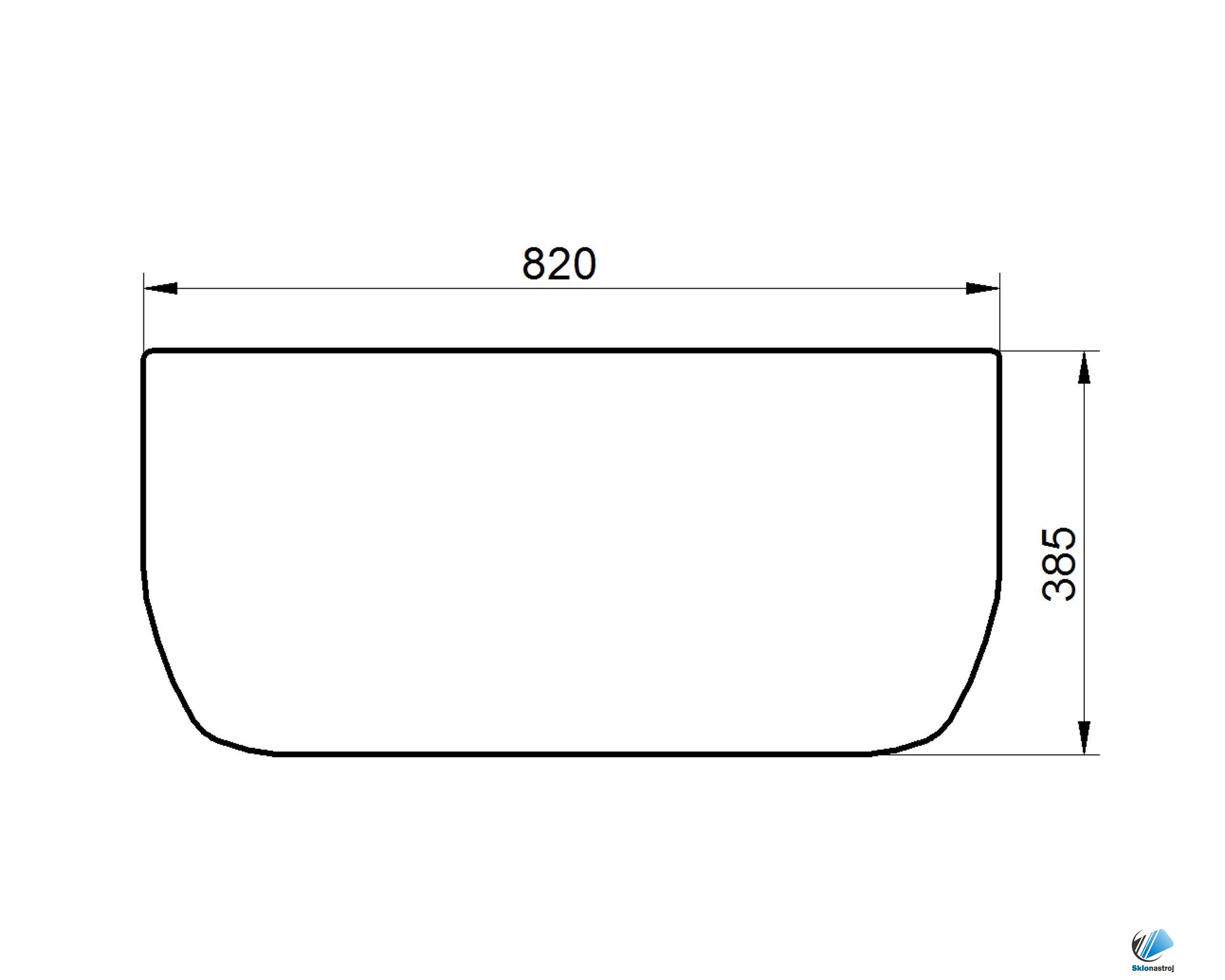 Volvo EC140C EC160C EC180C EC210C EC235C EC240C EC290C EC330C predné dolné sklo 