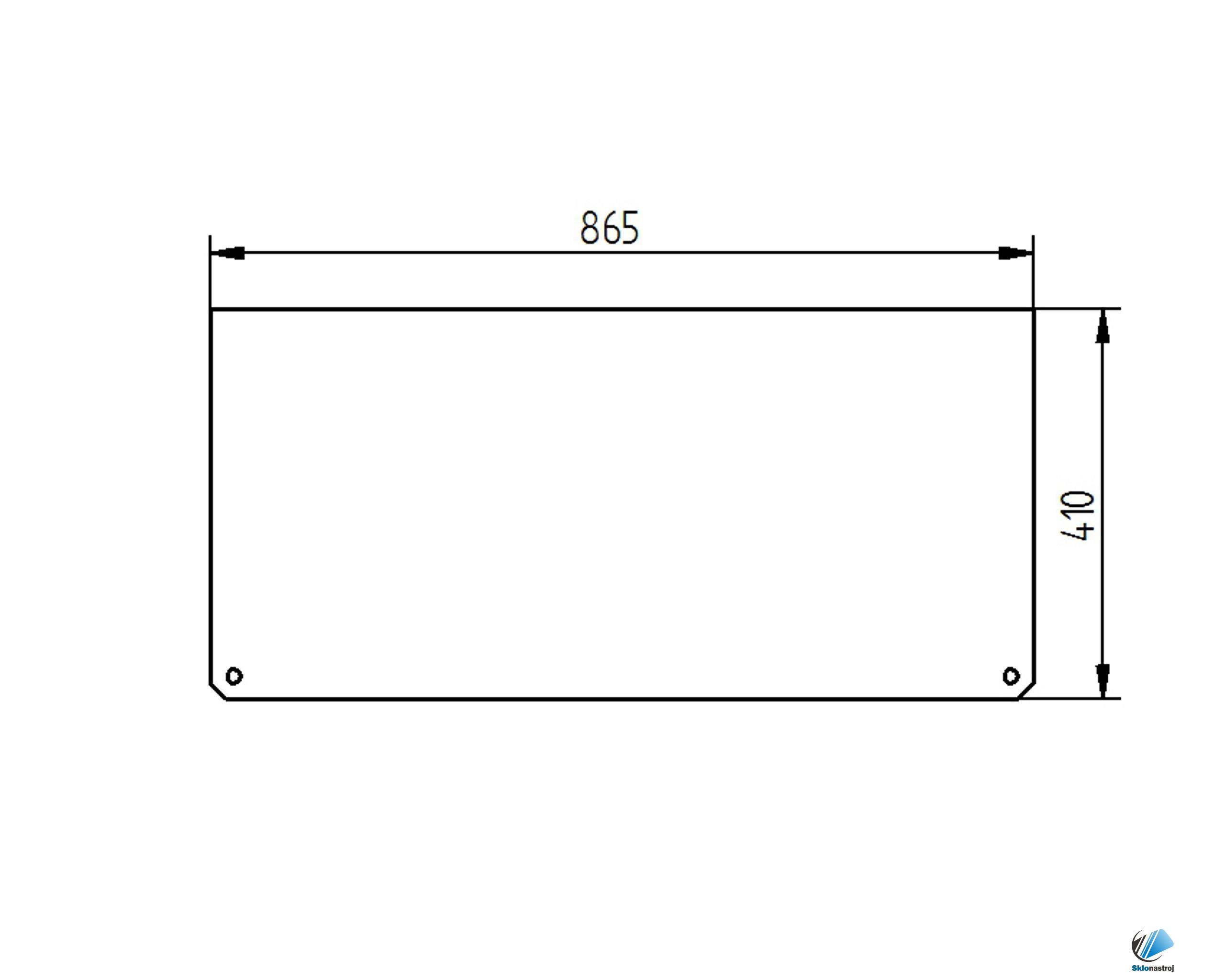 Yanmar SV15 SV17 SV18 SV20 SV22 SV26 predné dolné sklo 