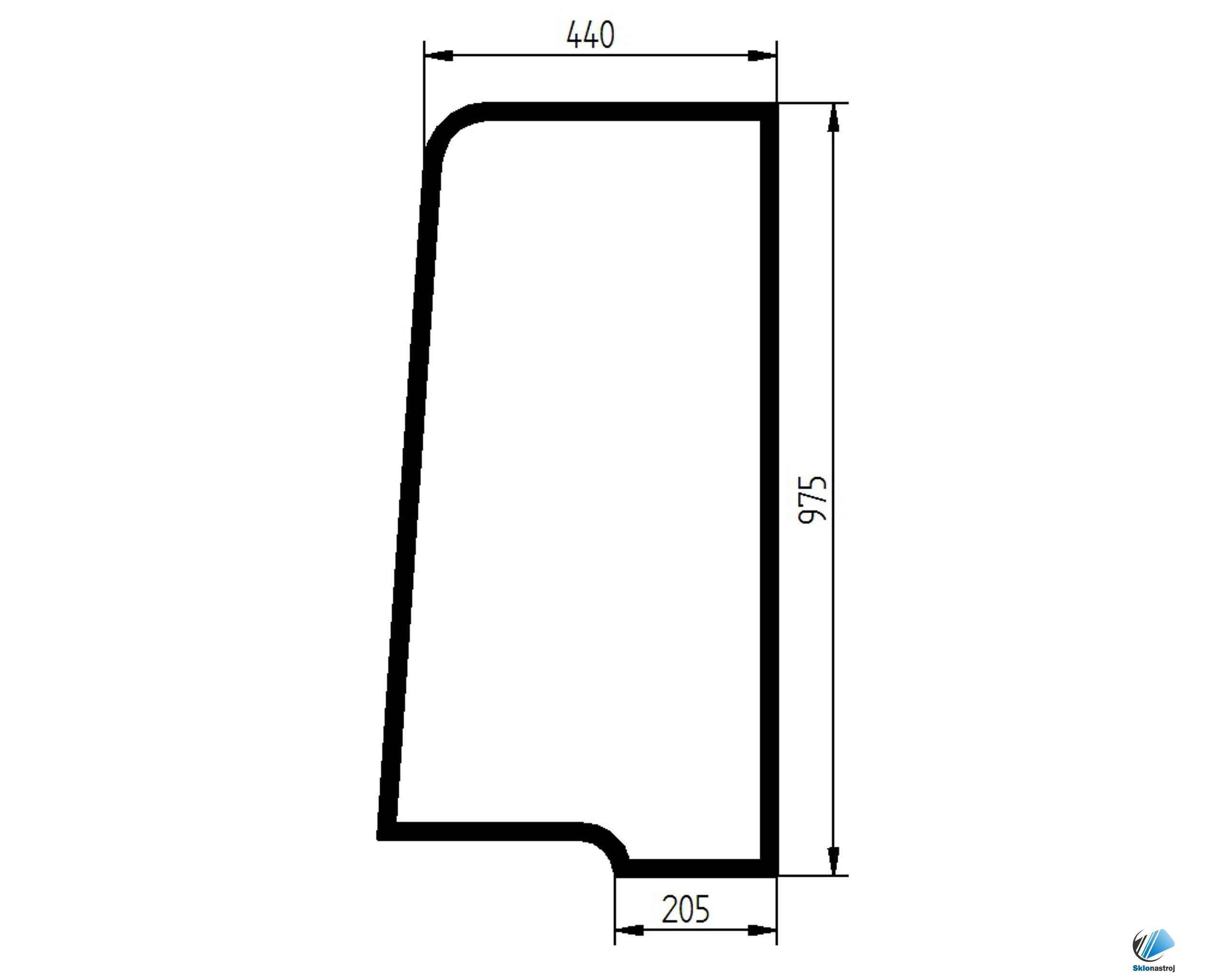 Yanmar SV15 SV17 SV18 SV20 SV22 SV26 dverové horné sklo 