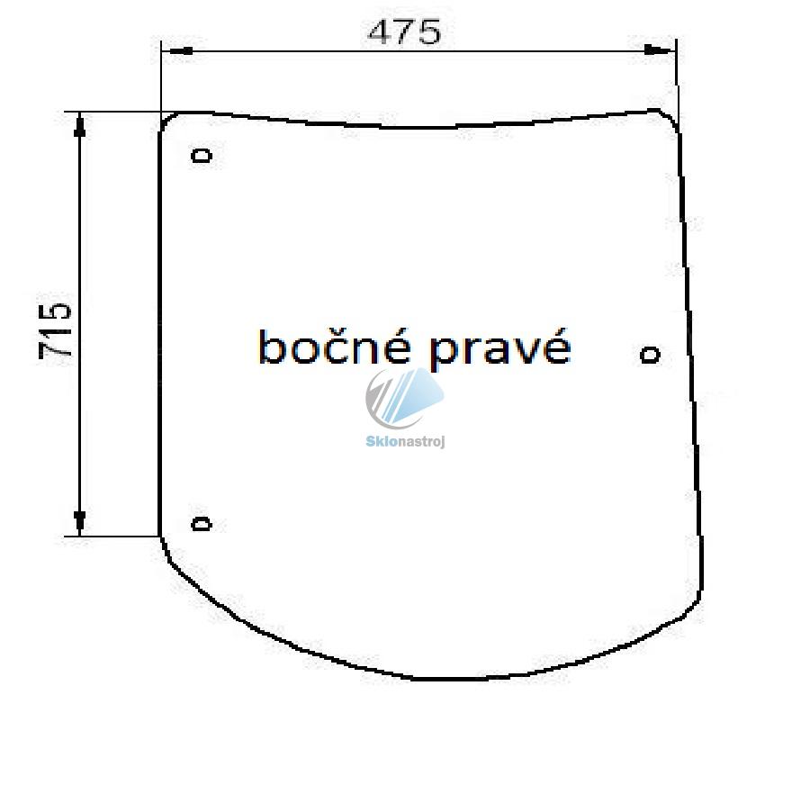 Class Ares bočné pravé sklo 