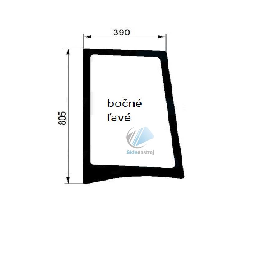 Claas Axos 310,320,330,340 bočné ľavé sklo