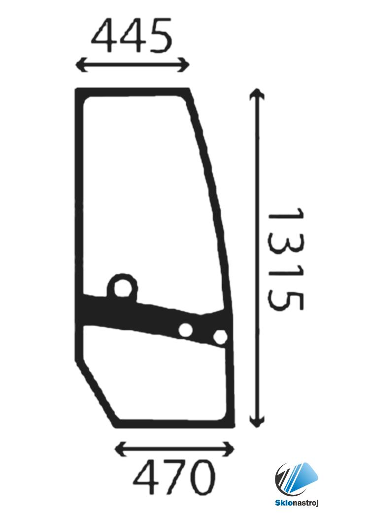 Atlas AR55 AR65 AR65 SUPER AR95 AR95 SUPER dverové pravé sklo 