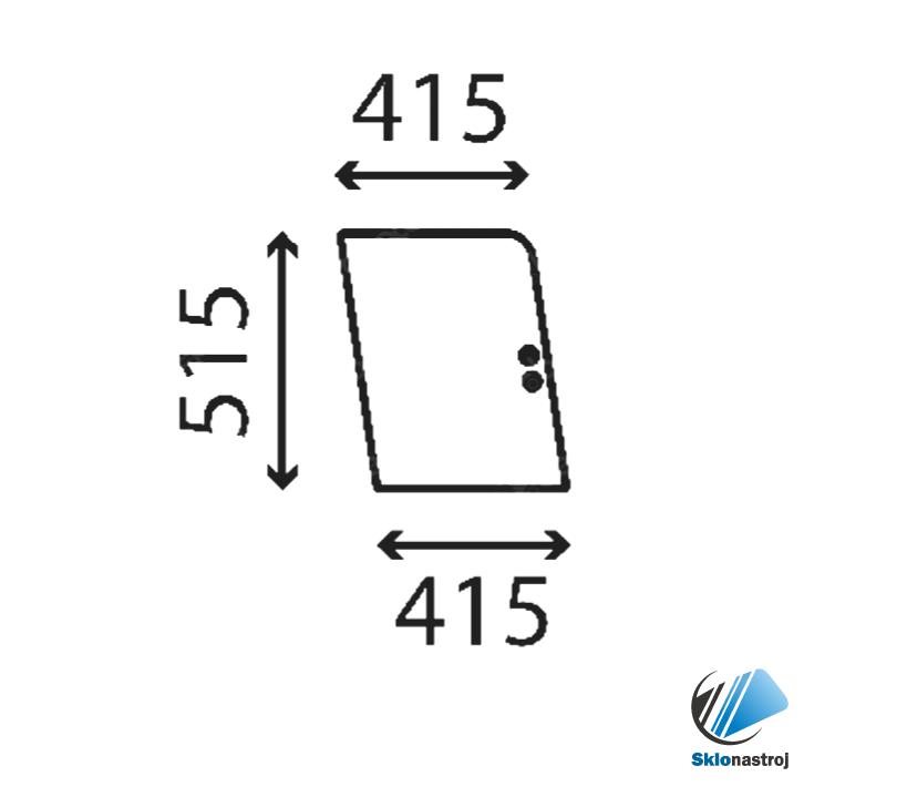 CAT 216B 226B 228 242B bočné predné ľavé sklo       