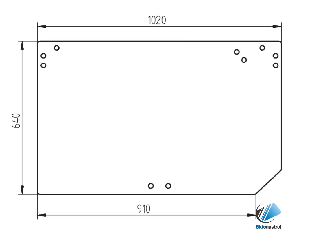 JCB Fastrac Fastrac 3155 3170 3185 3190 3200 3200 3200-65 3220 3230 zadné sklo