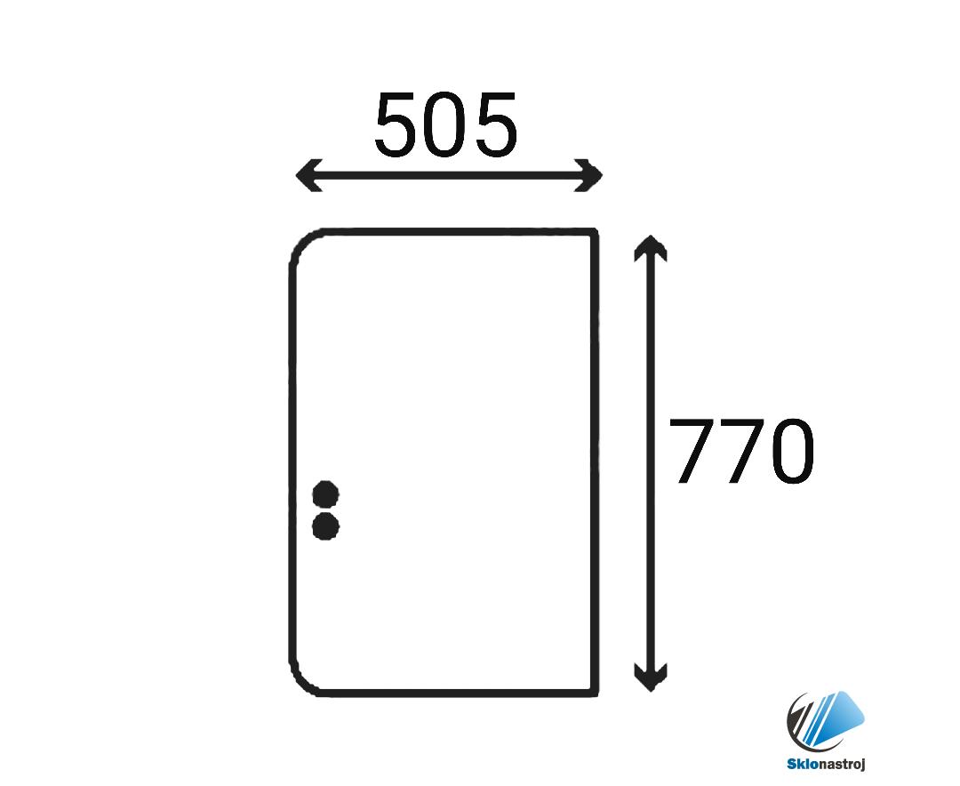 Cat 303C CR 303.5C CR 305C CR  bočné pravé zadné sklo