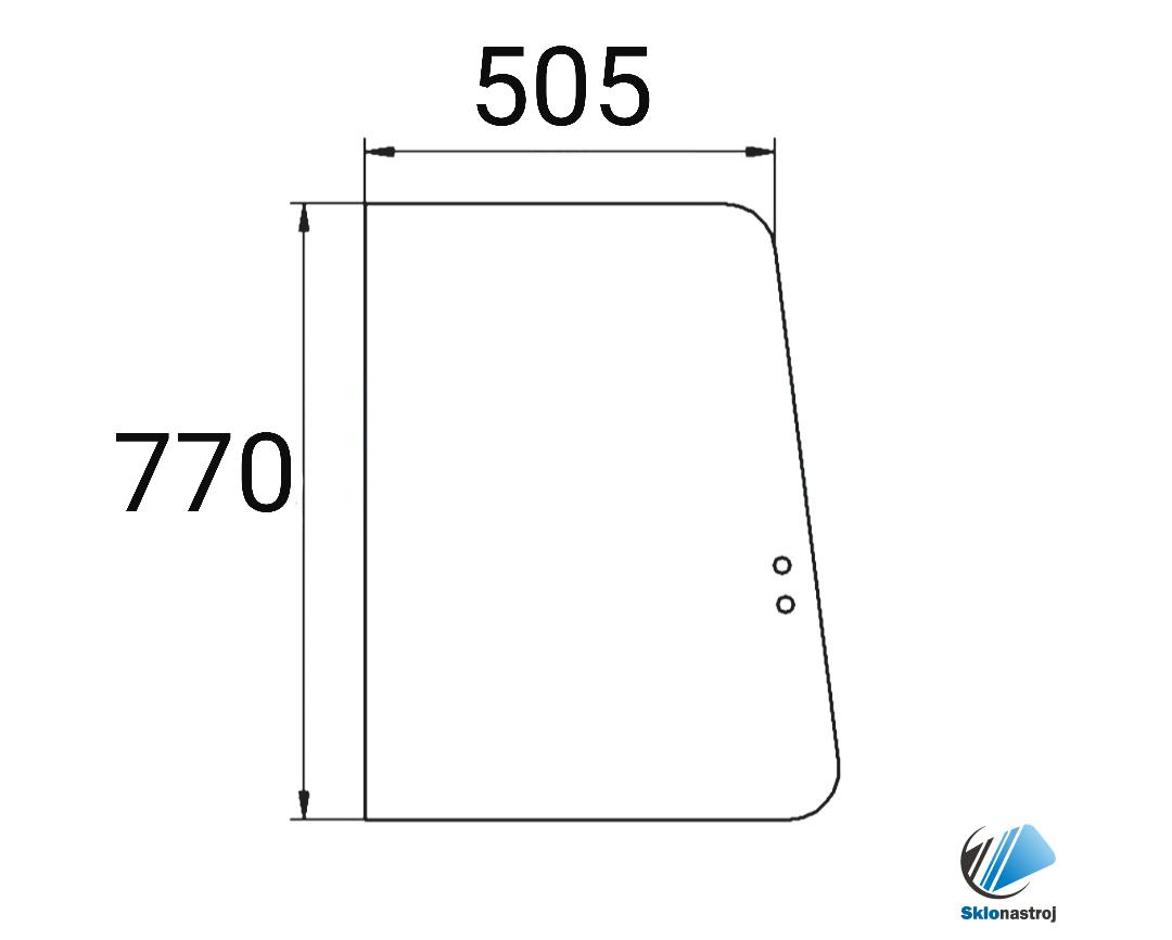 Cat 303C CR 303.5C CR 305C CR  bočné pravé predné sklo