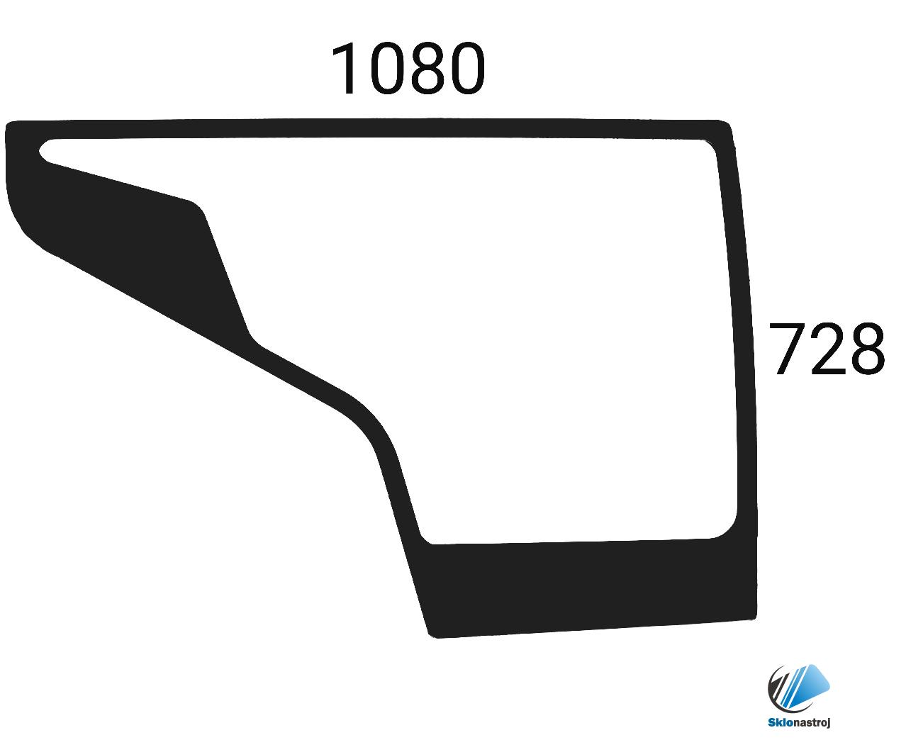 CAT 301.7D 302.2D 302.4D bočné pravé dolné číre sklo