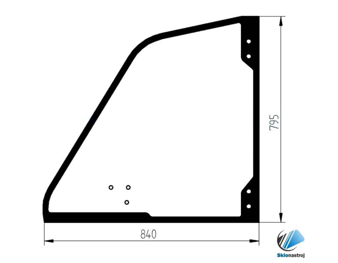 Merlo P25.6 P28.8 P32.6 P34.10 P34.7 P36.10 P36.7 P37.12 dverové horné sklo 